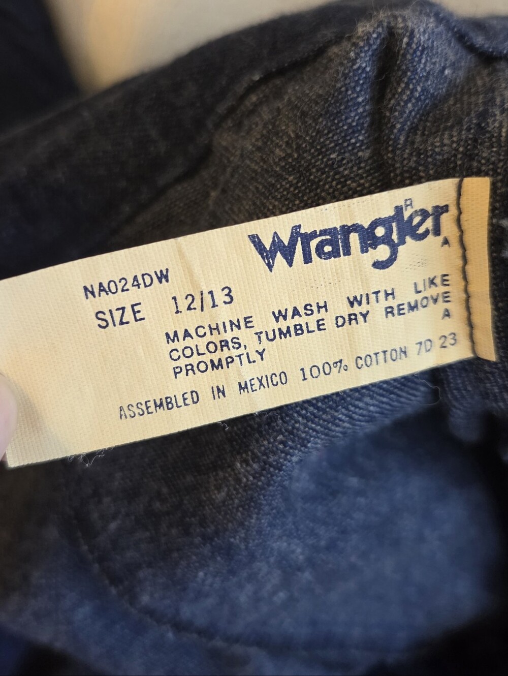 Vintage 90s Wrangler Dark Wash Button Front Denim Midi Skirt 100% Cotton Western - Picture 7 of 8